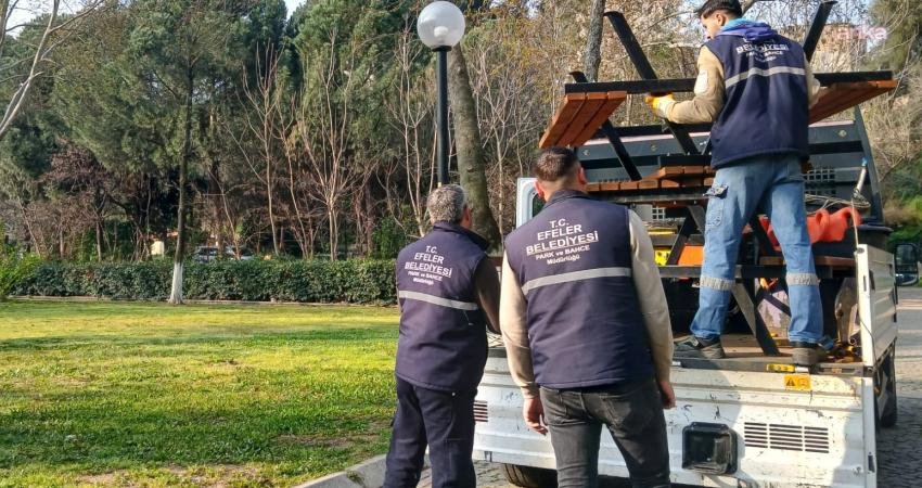 Efeler Belediyesi’nden Pınarbaşı Mesire Alanı’nda bakım çalışması Efeler Belediyesi, Pınarbaşı Mesire Alanı'nda bakım ve düzenleme çalışmaları başlattı.