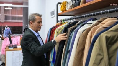 Efeler Belediyesi tarafından hayata geçirilen Sosyal Destek Giyim Noktası, hizmete