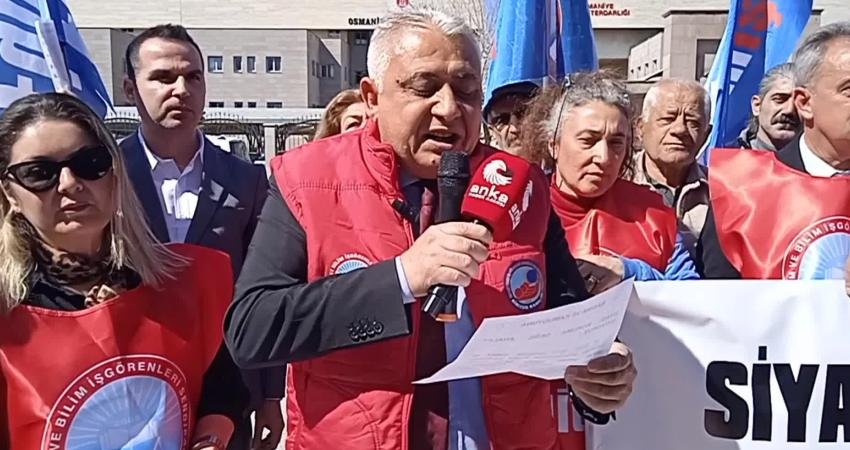 Eğitim İş Sendikası Osmaniye Şube Başkanı Adem Yücel, Ekim 2025'te