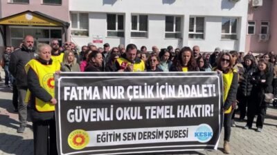 Eğitim Sen Tunceli Şubesi, İstanbul'da öğretmen Fatma Nur Çelik’in bir