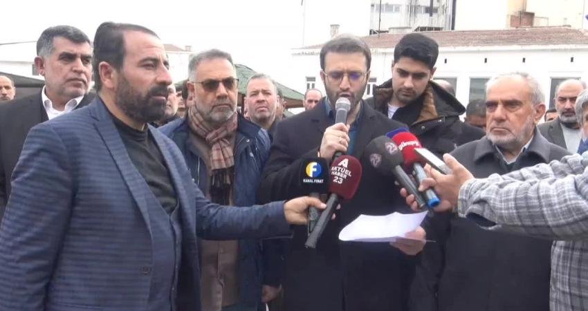 Elazığ’da Peygamber Sevdalıları Derneği tarafından ABD ve İsrali'in İran'a yönelik