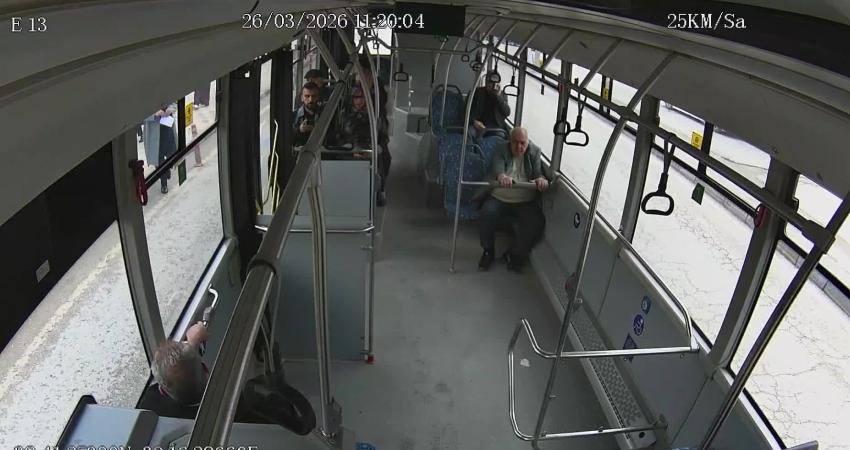 Elazığ’da belediye otobüsünde kalp krizi geçiren yolcu, şoförün hızlı müdahalesiyle