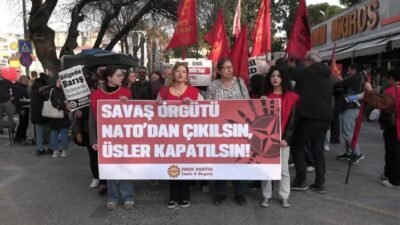 Emek Partisi İzmir İl Örgütü, 'Savaş örgütü NATO dağıtılsın, üsler