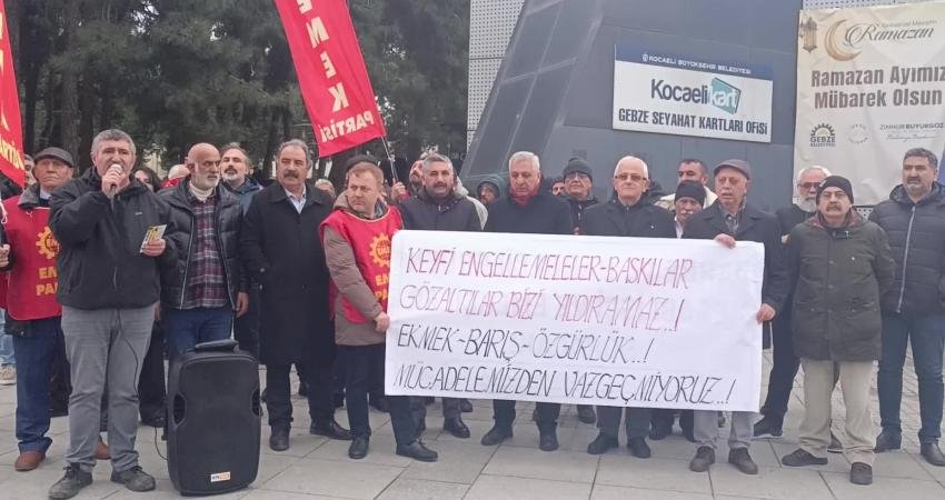 Kocaeli Darıca’daki Nevruz kutlamalarında Emek Partisi (EMEP) kortejine polis müdahalesi