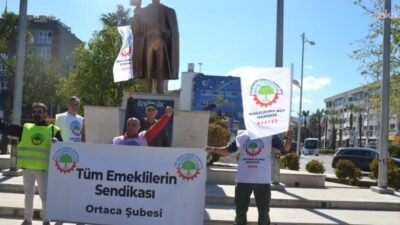 Tüm Emeklilerin Sendikası Ortaca Şubesi tarafından emekli aylıklarının ve bayram