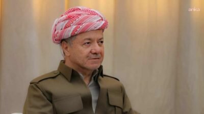 Irak’ın Erbil kentinde, Kürdistan Demokrat Partisi (KDP) Genel Başkanı Mesud