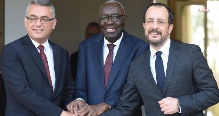 Kuzey Kıbrıs Türk Cumhuriyeti (KKTC) Cumhurbaşkanı Tufan Erhürman ile Güney