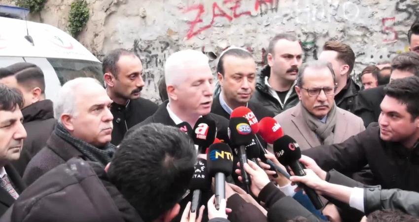 İstanbul Valisi Davut Gül, doğal gaz kaynaklı olduğu değerlendirilen patlama