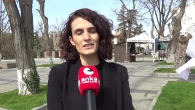 Eğitim İş Sinop Şube Sekreteri Buket Karahan Can, İstanbul Çekmeköy'de