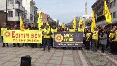 Eğitim Sen Edirne Şubesi üyeleri, İstanbul Çekmeköy’de öğretmen Fatma Nur