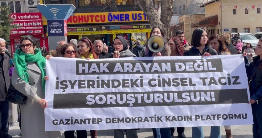 Gaziantep Demokratik Kadın Platformu bileşenleri, Ahmet Aslansoy Tekstil’in mağdur kadın