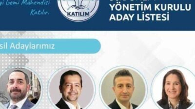 Gemi Mühendisleri Odası’nın 29 Mart’taki genel kurulu öncesinde adaylığını açıklayan
