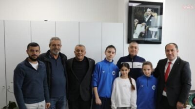 Gemlik Belediyespor’un genç sporcuları Simay Mete ile Bora Özler, Bulgaristan’ın
