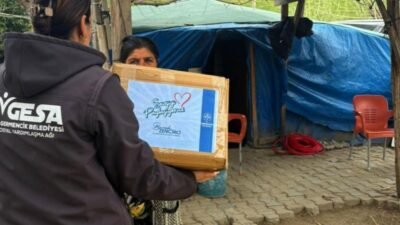 Germencik Belediyesi, ihtiyaç sahibi ailelere yönelik gıda yardımlarını yıl geneline