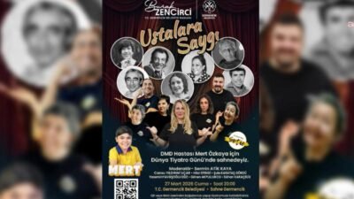 Germencik Belediyesi, 27 Mart'ta sahnelenecek "Ustalara Saygı" adlı tiyatro oyunun tüm