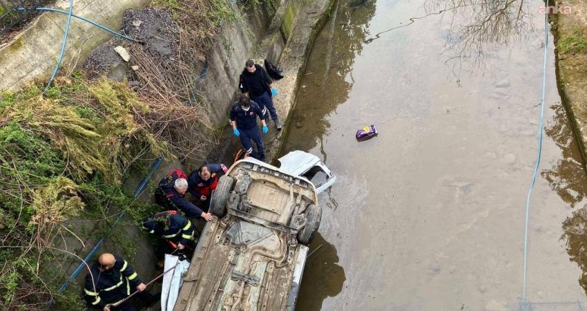 Giresun’un Tirebolu ilçesinde hafif ticari aracın dereye uçması sonucu 3