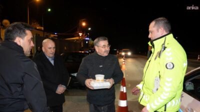 Gölbaşı Belediye Başkanı Yakup Odabaşı, gece mesaisinde olan ve yolculuk