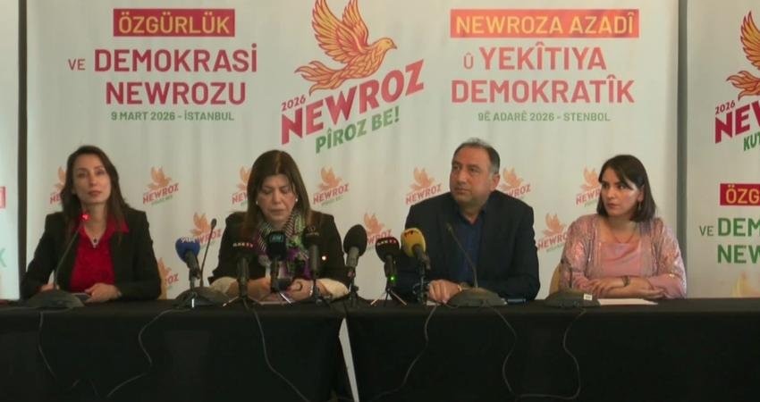 Hatimoğulları’ndan Kürt gençlere Nevruz çağrısı: “Kürt olmayan bir arkadaşınızla lütfen konuşun, Nevroz’u anlatın” DEM Parti Eş Genel Başkanı Tülay Hatimoğulları, İstanbul'da 2026 Nevruz Deklarasyonu