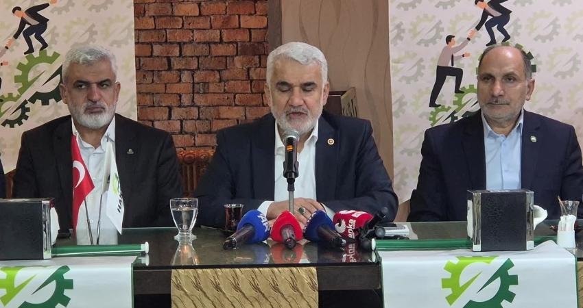 HÜDA PAR Genel Başkanı Zekeriya Yapıcıoğlu, siyonist saldırganlığın Filistin'le sınırlı