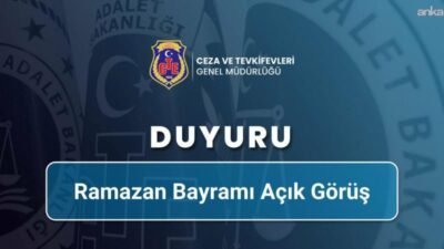 Ceza ve Tevkifevleri Genel Müdürlüğü'nden yapılan açıklamada, ceza infaz kurumlarında