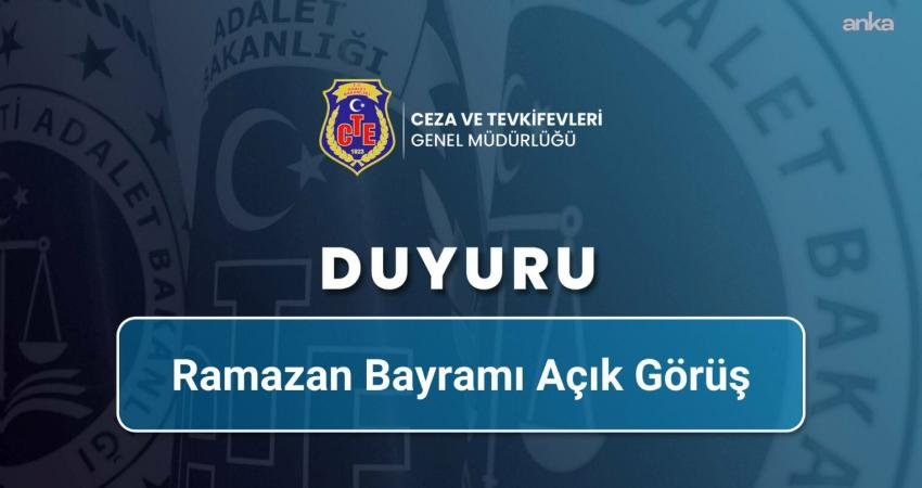 Ceza ve Tevkifevleri Genel Müdürlüğü'nden yapılan açıklamada, ceza infaz kurumlarında