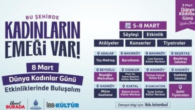 İstanbul Büyükşehir Belediyesi, 8 Mart Dünya Kadınlar Günü’ne kent geneline