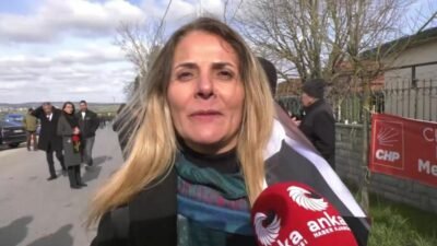 İBB davasının duruşması öncesinde Silivri'deki Marmara Cezaevi önünde ki bir