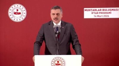 İçişleri Bakanı Mustafa Çiftçi, iftar programında muhtarlarla bir araya geldi.