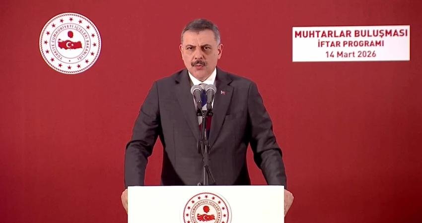 İçişleri Bakanı Mustafa Çiftçi, iftar programında muhtarlarla bir araya geldi.