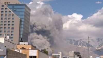 İsrail Ordusu, İran'ın başkenti Tahran merkezindeki İran hedeflerine yönelik geniş