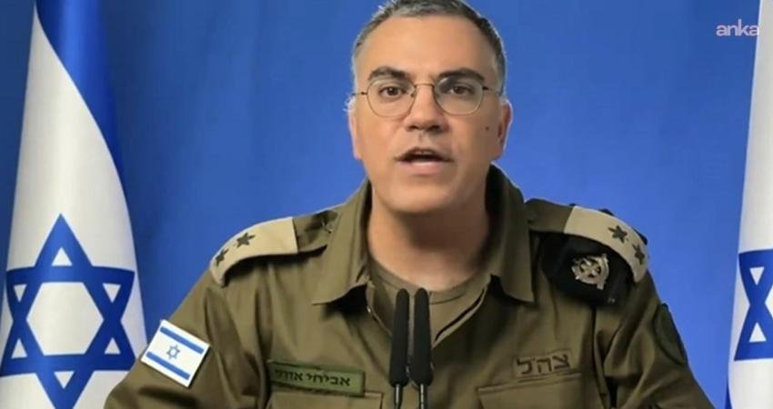İsrail Ordu Sözcüsü Avichaey Adraee, Lübnan’ın güneyinde Sur kent merkezi