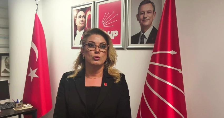 CHP Kadın Kolları Genel Başkanı Asu Kaya, İstanbul Zeytinburnu Kazlıçeşme sahilinde