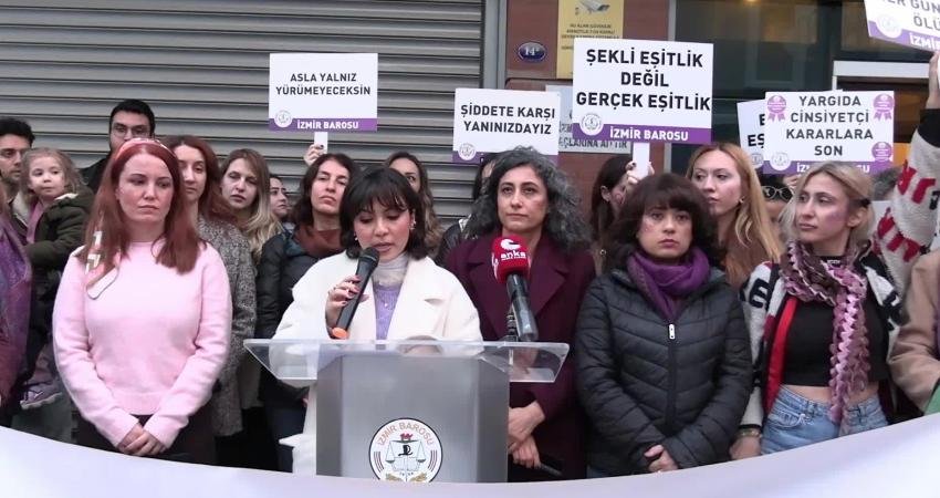 İzmir Barosu, 8 Mart Dünya Kadınlar Günü kapsamında basın açıklaması