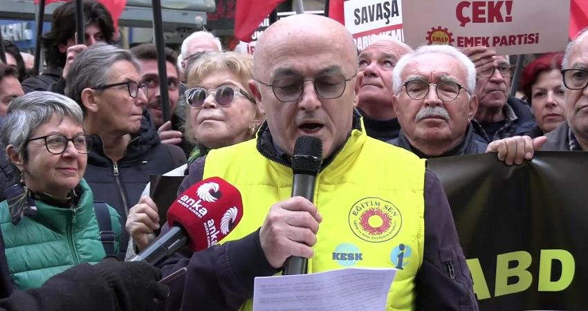 İzmir Emek ve Demokrasi Güçleri’nden ABD-İsrail’in İran’a saldırısına tepki: Emperyalistler halkları özgürleştirmez İzmir Emek ve Demokrasi Güçleri, ABD ve İsrail’in İran’a yönelik