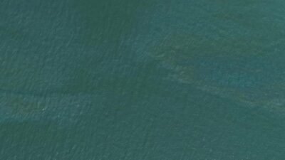 İzmir Büyükşehir Belediyesi tarafından İzmir Körfezi’nde bugün yapılan rutin dron