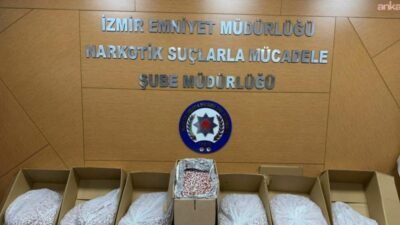 İzmir'in Buca ilçesinde polis ekiplerince düzenlenen operasyonda 356 bin adet