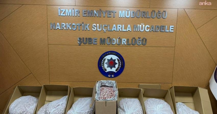 İzmir'in Buca ilçesinde polis ekiplerince düzenlenen operasyonda 356 bin adet