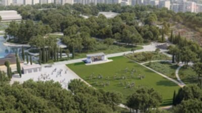 İzmir Büyükşehir Belediyesi, Kültürpark’taki eski lunapark alanında yeşil dönüşüm başlattı.