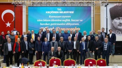 Keçiören Belediye Başkanı Mesut Özarslan, Mevlana Kültür Merkezi’nde düzenlenen iftar