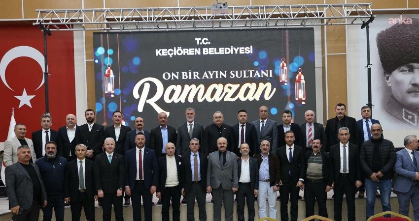 Keçiören Belediye Başkanı Mesut Özarslan, Mevlana Kültür Merkezi’nde düzenlenen iftar