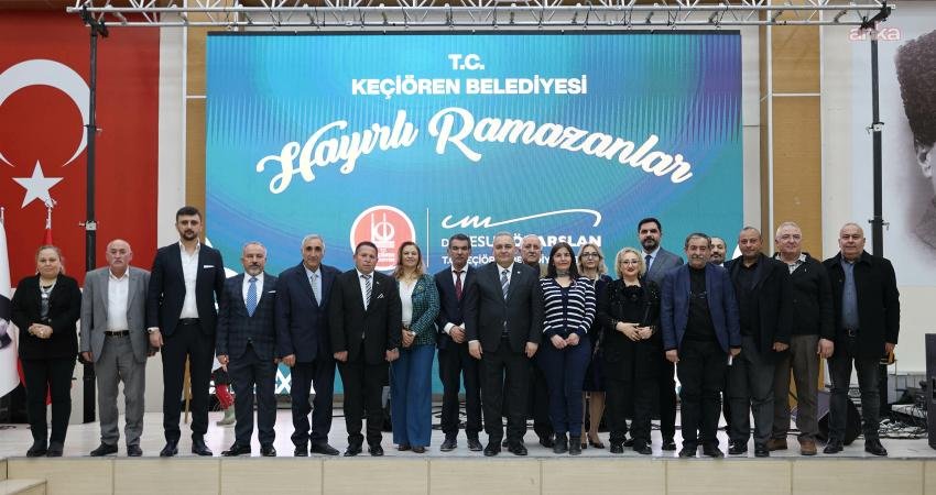 Keçiören Belediye Başkanı Mesut Özarslan, Mevlana Kültür Merkezi’nde düzenlenen iftar