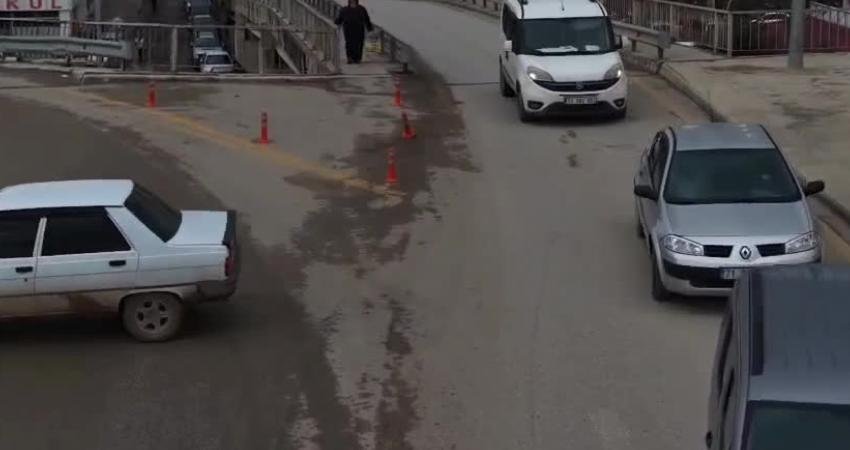 Kırıkkale’de drone destekli trafik denetiminden ters yöne girerek kaçmaya çalışan