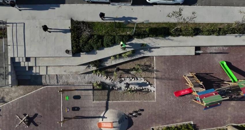 Konak Belediyesi, yağmur suyunun etkin kullanılmasını sağlayarak çevreye estetik bir