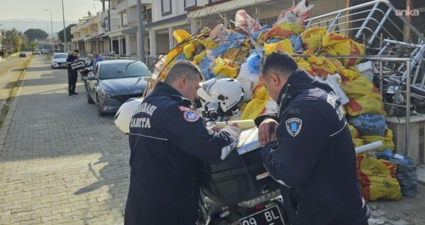 Kuşadası Belediyesi Zabıta Müdürlüğü ekipleri, çevreyi korumak amacıyla yürüttüğü denetim