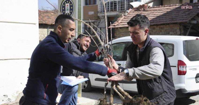 Kütahya Belediyesi Park ve Bahçeler Müdürlüğü koordinasyonunda düzenlenen programda vatandaşlara