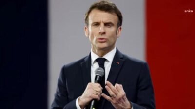 Fransa Cumhurbaşkanı Emmanuel Macron, İsrail Cumhurbaşkanı Isaac Herzog ile gerçekleştirdiği