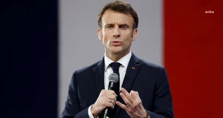 Fransa Cumhurbaşkanı Emmanuel Macron, İsrail Cumhurbaşkanı Isaac Herzog ile gerçekleştirdiği