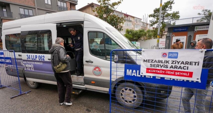 Maltepe Belediyesi’nden bayramda ücretsiz mezarlık seferleri Maltepe Belediyesi tarafından arife günü ve bayramın birinci gününde gerçekleştirilen