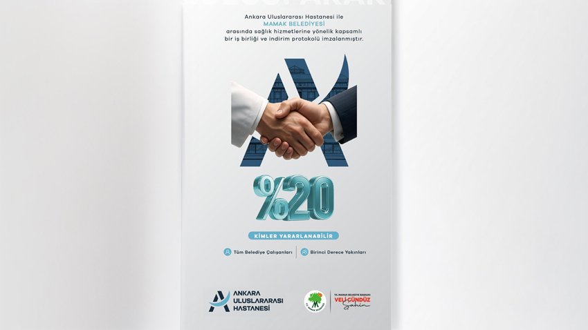 Mamak Belediyesi ile Ankara Uluslararası Hastanesi arasında protokol Mamak Belediyesi ile Özel Ankara Uluslararası Hastanesi arasında “Kurumlararası İndirim