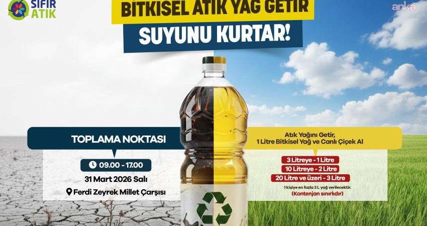 Manisa Büyükşehir Belediyesi, çevre kirliliğiyle mücadelede "Atık Yağını Getir, Suyunu